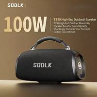 SODLK T330 100W Enceinte portable sans fil étanche avec subwoofer, son HIFI, musique sans perte, pour home cinéma et soirées