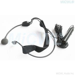 专业原装MiCWL XLR ME3头饰耳机耳机麦克风3针幻影电源48V，用于混频器放大器前置放大器5m电缆 - Product Image 5