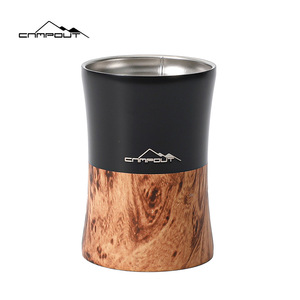 Taza de café portátil de acero inoxidable con diseño delgado para amantes del café, ideal para acampar al aire libre. - Product Image 4