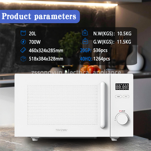 <span class=keywords><strong>Four</strong></span> à <span class=keywords><strong>micro</strong></span>-ondes électrique <span class=keywords><strong>multifonction</strong></span> 20L pour la cuisson à domicile, contrôle de la fonction de temps, en stock - Product Image 5