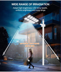 Super brillante 100W 200W 300W 400W IP65 Farolas solares Luces LED para exteriores con sensor de radar Control remoto para carreteras - Product Image 4
