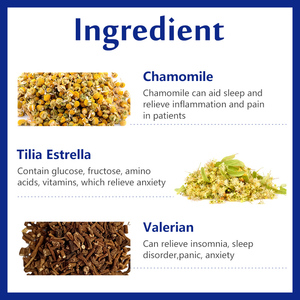 Thé de nuit à base de plantes de marque privée camomille racine de <span class=keywords><strong>valériane</strong></span> thé relaxant thé de sommeil - Product Image 2
