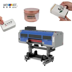 MYJET 60CM de large A B film de transfert LOGO imprimante d'autocollants en cristal personnalisée machine d'impression et de laminage tout-en-un DTF UV