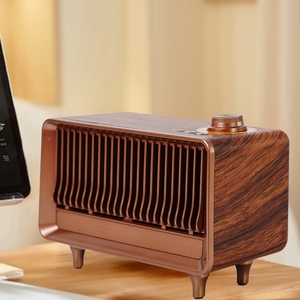 Radio FM Clásica Retro de Escritorio, Receptor de Radio Portátil Recargable, Altavoz Estéreo AS25 - Product Image 6