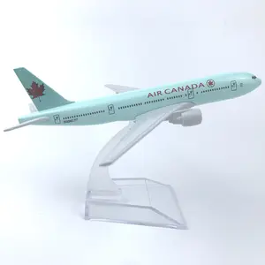 16cm 1:400 ölçekli hava kanada havayolu Boeing 777-200 Diecast alaşım havacılık tahsil uçak