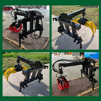 Grue à grumes avec pied hydraulique pour tracteur CE pour la manutention forestière