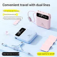 Mini Power Banks Portable Haute Capacité 10000Mah pour Smart Phone Oem logo Power Bank 20000mah Charge Rapide LED Numérique