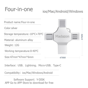 4 trong 1 <span class=keywords><strong>USB</strong></span> Flash Drive 32GB Pendrive 64GB Memory Stick 8GB Flash Drive 16GB <span class=keywords><strong>USB</strong></span> thiết bị cho món quà tưởng niệm 128GB CLE <span class=keywords><strong>USB</strong></span> - Product Image 6