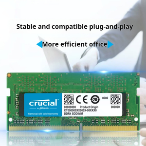 Cruciale DDR4 2666Mhz memoria <span class=keywords><strong>RAM</strong></span> per Laptop <span class=keywords><strong>4GB</strong></span> 8GB 16GB 32GB SODIMM 288pin Notebook <span class=keywords><strong>RAM</strong></span> compatibile per Intel & AMD Stock disponibile - Product Image 3