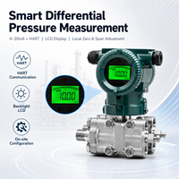 Transmetteur de pression différentielle intelligent Hanke 4-20mA HART RS485 LCD Matériau SS304 Protection IP65 Garantie 24 mois Débit d'air