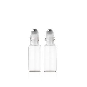 Botella de Vidrio Transparente de Alta Calidad de 5 ml para Perfume, Botella de Vidrio Vacía con Bola Rodante para Aceite Esencial - Product Image 4