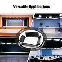 Panel de Luz LED DMX512 de 150W, Bicolor Blanco 3200K-5600K, Alto CRI, Sin Ventilador, para Estudio, Fotografía, Eventos, TV, Profesional