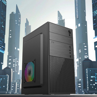 Boîtier PC Micro ATX Matx de luxe avec design noir et blanc personnalisé, boîtier PC RGB, boîtier de jeu PC