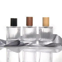 30 ml 50ml 100ml Bouteille de parfum ronde en verre avec bouchon en cristal pulvérisateur à pompe sur bouteille en verre