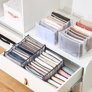 Organisateur de vêtements à 7 compartiments pour armoire, organiseur de vêtements pliable pour tiroir, boîte de rangement pour vêtements - Product Image 4