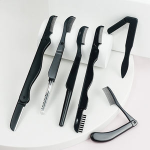 Kamanzi 도매 스테인레스 스틸 접는 눈썹 속눈썹 빗 프리미엄 금속 눈썹 트리머 - Product Image 1