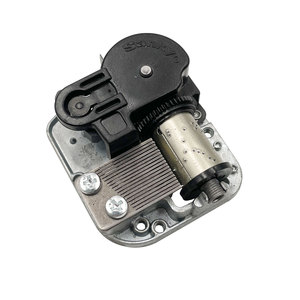 Meccanismo del pezzo di ricambio del carillon, argenteo 18 Note carica-up Music Box movimento meccanismo di sostituzione per carillon fai da te - Product Image 3