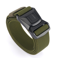 Ceinture tactique en nylon élastique avec boucle en alliage métallique Elapid, ceinture à libération rapide, ceinture sport décontractée extensible, ceinture tactique de service