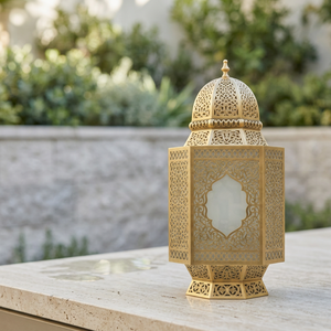 Latest Traditional <b>Moroccan</b> Style Beautiful Cutout Metal Candle Lantern for Ramadan Home <b>Decoration</b> - Product Image 4