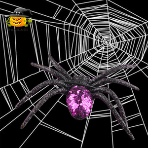 Decoraciones de Halloween, 6 Piezas de Arañas de Plástico Multicolores, Accesorios para Fiestas en Interiores y Exteriores, Hechas en China - Product Image 5