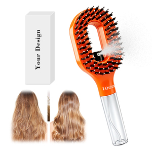 Portable Anti-Frizz Spray Comb – 2-in-1 Hair <b>Brush</b> with Mist Sprayer, Perfect for Quick Hair Refresh Anytime - Product Image 1