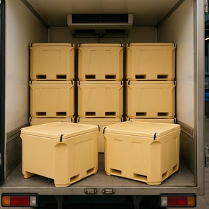 <span class=keywords><strong>Bac</strong></span> de transport isotherme en plastique de 660 L pour poissons vivants et crevettes – Conteneur de stockage et de transport de grande capacité - Product Image 2