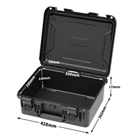 Estuche Protector Rígido Impermeable IP67 con Asa, Orificios para Candado, Válvula de Aire, Resistente, para Transporte y Almacenamiento de Herramientas, OEM/ODM, 18.8L