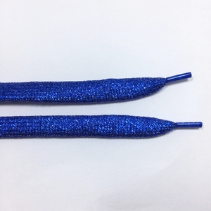 Lacci piatti tubolari all'ingrosso da 8 mm (0,8 cm) in poliestere perlato con glitter per scarpe casual e sneakers - Disponibili subito - Product Image 4