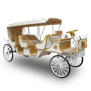 Carroza Eléctrica de Alta Durabilidad para Turismo, Diseño Vintage, 4 Ruedas, para Atracciones Turísticas y Hoteles - Product Image 6