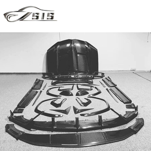 LB Urus Upgrade Top Style Bodykit per il 2021 anno Urus materiale in fibra di carbonio labbra anteriori diffusore posteriore minigonne laterali auto sopra parafanghi - Product Image 4
