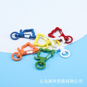 Porte-clés en métal multi-formes (chat, étoile, lune) 12 mm pour accessoires de bijoux DIY et décoration de téléphone portable, pour le marché international - Product Image 5