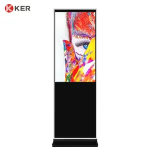 43 inches stand floor digital signage lcd video wall digital signage led vide 128G/256G/512G/1T SSD shopping mall