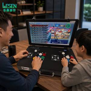 Máquina de Juegos Arcade Portátil de 20 Pulgadas, Operada con Monedas, para el Hogar y Comercial, Consola de Escritorio para 2 Jugadores, Juego de Lucha - Product Image 3