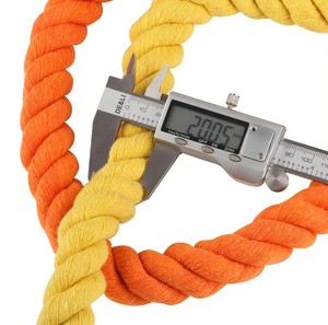 Cordon organique de corde de <span class=keywords><strong>coton</strong></span> torsadé de haute qualité de 20 <span class=keywords><strong>mm</strong></span> en gros d'usine - Product Image 4
