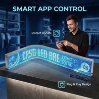 Écran LED flexible d'intérieur, contrôle par application, écran publicitaire LED intelligent, plug and play pour la publicité en magasin, boutique, centre commercial