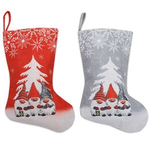Bas <span class=keywords><strong>de</strong></span> Noël Flocon <span class=keywords><strong>de</strong></span> Neige Chaussettes <span class=keywords><strong>de</strong></span> Noël Suspendus Cheminée Arbre Cadeau Bonbons Sac Non-tissé - Product Image 1