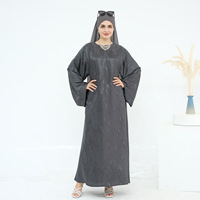 Robe maxi Abaya Hafizah Jacquard pour femmes musulmanes, tenue islamique modeste, mode Dubaï