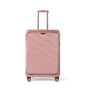 Bagage de luxe en PP avec sacoche pour ordinateur portable disponible sac de voyage à main bagage valise à roulettes durable et bon marché