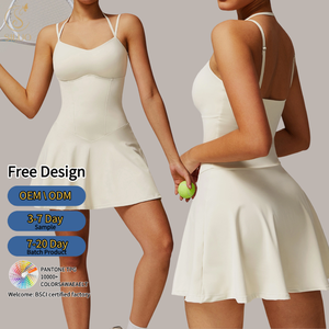 Jupe <span class=keywords><strong>de</strong></span> yoga respirante à haute élasticité, combinaison <span class=keywords><strong>de</strong></span> tennis une pièce, robe, vêtements <span class=keywords><strong>de</strong></span> sport pour femmes, ensemble <span class=keywords><strong>de</strong></span> jupes, jupe <span class=keywords><strong>de</strong></span> tennis, vêtements <span class=keywords><strong>de</strong></span> sport pour l'été - Product Image 1