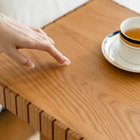 Table basse vintage en bois massif de style français, minimaliste, d'inspiration mid-century, mobile, pour salon, petite table carrée, usage domestique