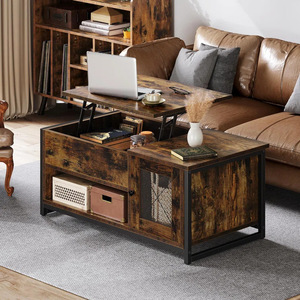 Cross-border multifunctional durable wooden living room furniture, height <b>adjustable</b>, suitable for small apartments, simple - Product Image 1