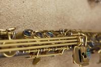 High Grade Brush Nickel Semi Curved Bell soprano Saxophone