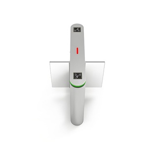Émail cuit au four Porte de vitesse en forme d'arc Barrière d'oscillation Porte de tourniquet biométrique Tourniquet de système de billetterie