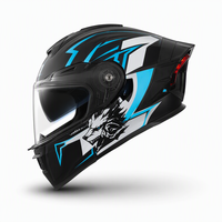 Casque de moto modulaire intégral à visière rabattable en ABS avec feux arrière LED homologués DOT, double visière, pour la sécurité à la conduite