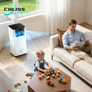 เครื่องปรับอากาศแบบพกพาเสียงเบา 9000BTU 12000BTU โหมดสุญญากาศ 35dB ประหยัดพลังงาน R290 สำหรับใช้ในห้องนอนในสหราชอาณาจักร ติดตั้งง่ายไม่ต้องใช้เครื่องมือ - Product Image 2