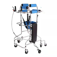 Déambulateur pliable à 8 roues anti-basculement pour adultes, pour la rééducation de la hémiplégie, l'entraînement à la marche des membres inférieurs, aide à la marche pour AVC et paralysie cérébrale