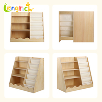 Étagère à livres en bois pour enfants, bibliothèque Montessori pour enfants, organisateur de rangement, étagère de présentation