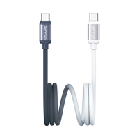 Kabel Pengisian Daya USB Type C USAMS SJ756 Grosir, Kabel Data Type-C Pengisian Cepat untuk Ponsel, Berbahan Aluminium Alloy dengan Jalinan Kabel