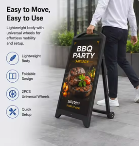 Pantalla LED Digital Portátil MILEC, la Más Vendida, Pantalla Publicitaria de Pie, Garantía de 5 Años, Brillo de 600CD - Product Image 4