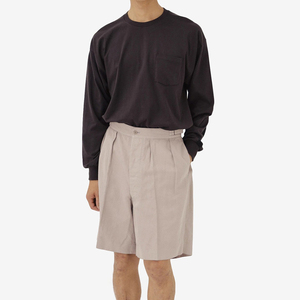 Summer Custom <strong>Men's</strong> Mid Pleated 100%<strong>Linen</strong> Knee <strong>Shorts</strong> Breathable Eco-Friendly Wrinkle Resistant Button Fly Solid Business Casual - Product Image 2